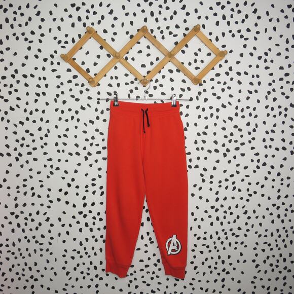 Spotted Zebra Marvel Avengers Orange Boys Drawstring Jogger Sweatpants - Picture 1 of 7